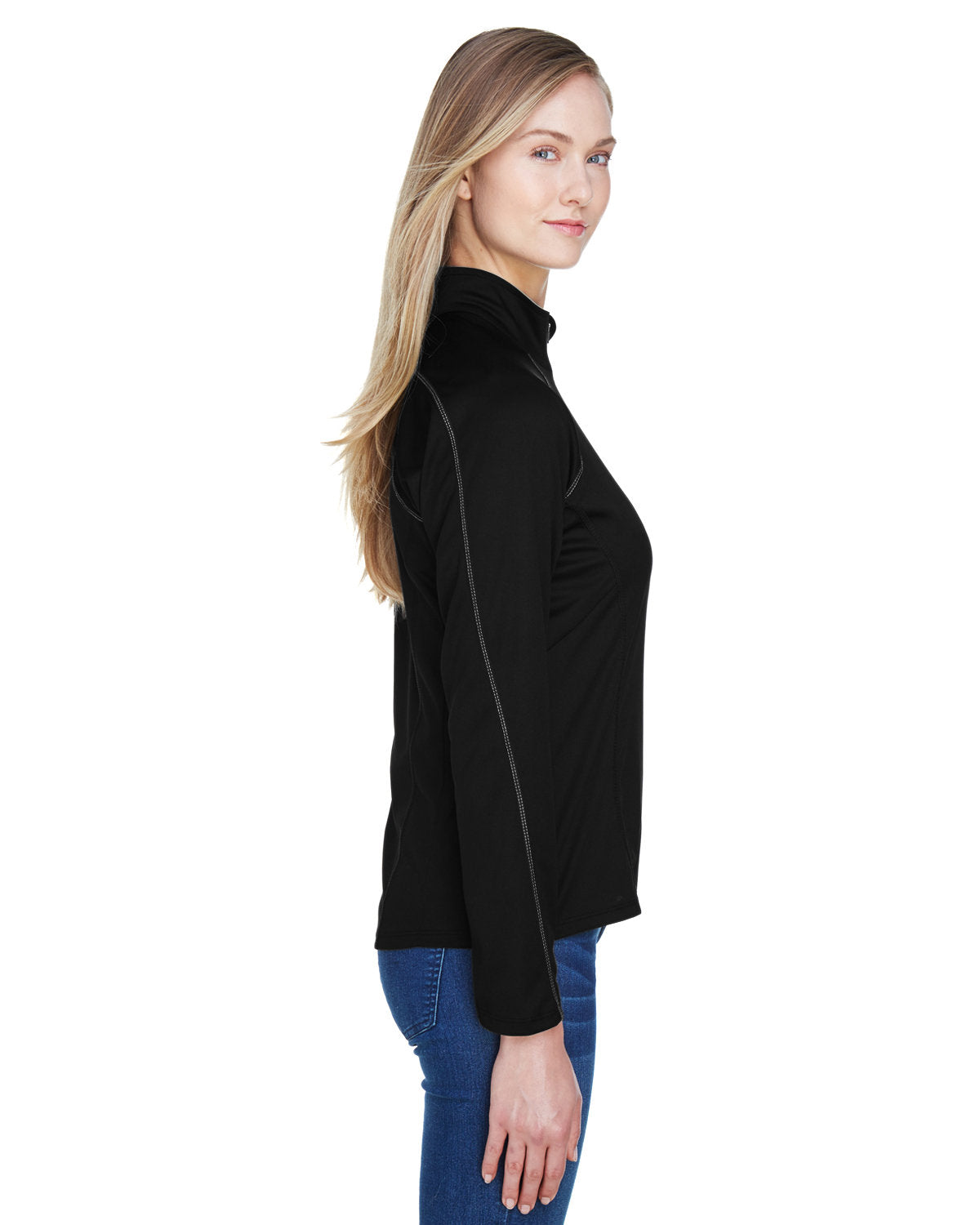 no-logo North End Ladies Radar Performance Quarter-Zip-Ladies Layering-North End-Thread Logic
