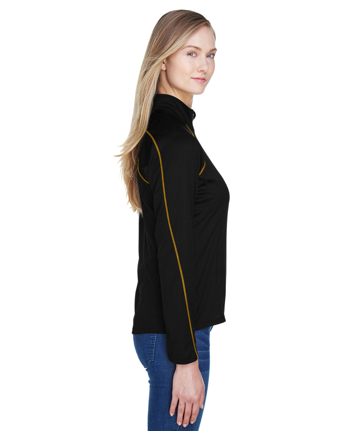 no-logo North End Ladies Radar Performance Quarter-Zip-Ladies Layering-North End-Thread Logic