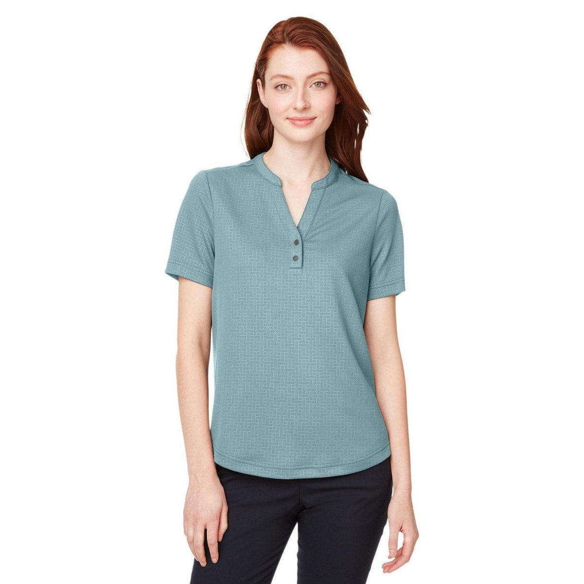 no-logo  North End Ladies Replay Recycled Polo-Ladies Polos-North End-Opal Blue-XS-Thread Logic