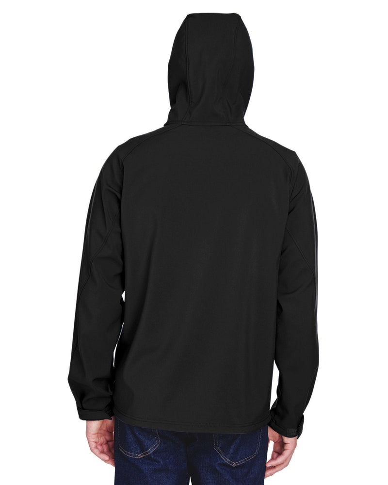 no-logo North End Prospect Two-Layer Fleece Bonded Soft Shell Hooded Jacket-Men's Jackets-North End-Thread Logic