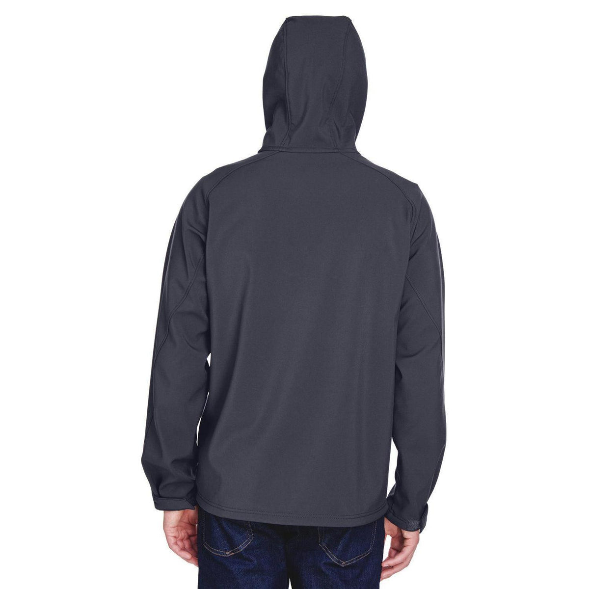 no-logo North End Prospect Two-Layer Fleece Bonded Soft Shell Hooded Jacket-Men's Jackets-North End-Thread Logic