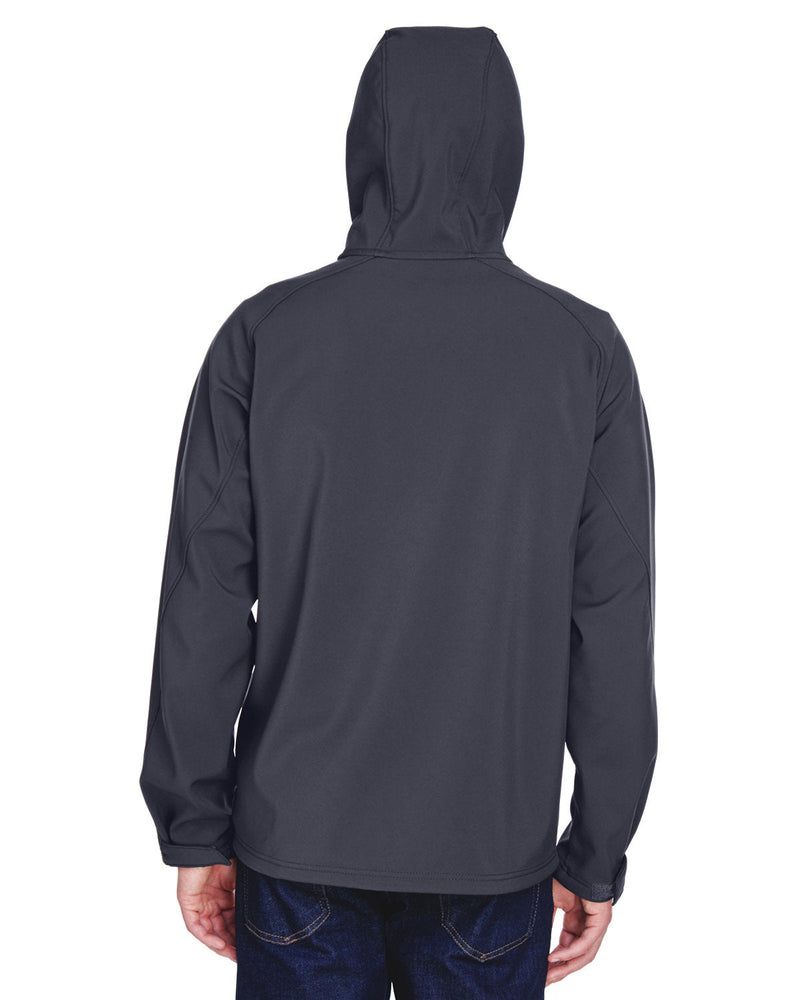 no-logo North End Prospect Two-Layer Fleece Bonded Soft Shell Hooded Jacket-Men's Jackets-North End-Thread Logic