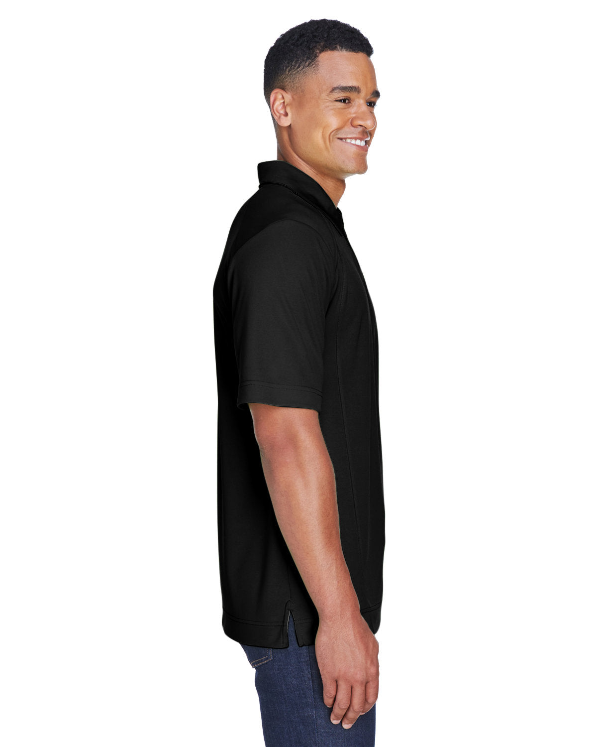 no-logo North End Recycled Polyester Performance Pique Polo-Men's Polos-North End-Thread Logic
