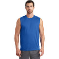 no-logo CLOSEOUT - OGIO Sleeveless Pulse Crew-OGIO-Electric Blue-L-Thread Logic