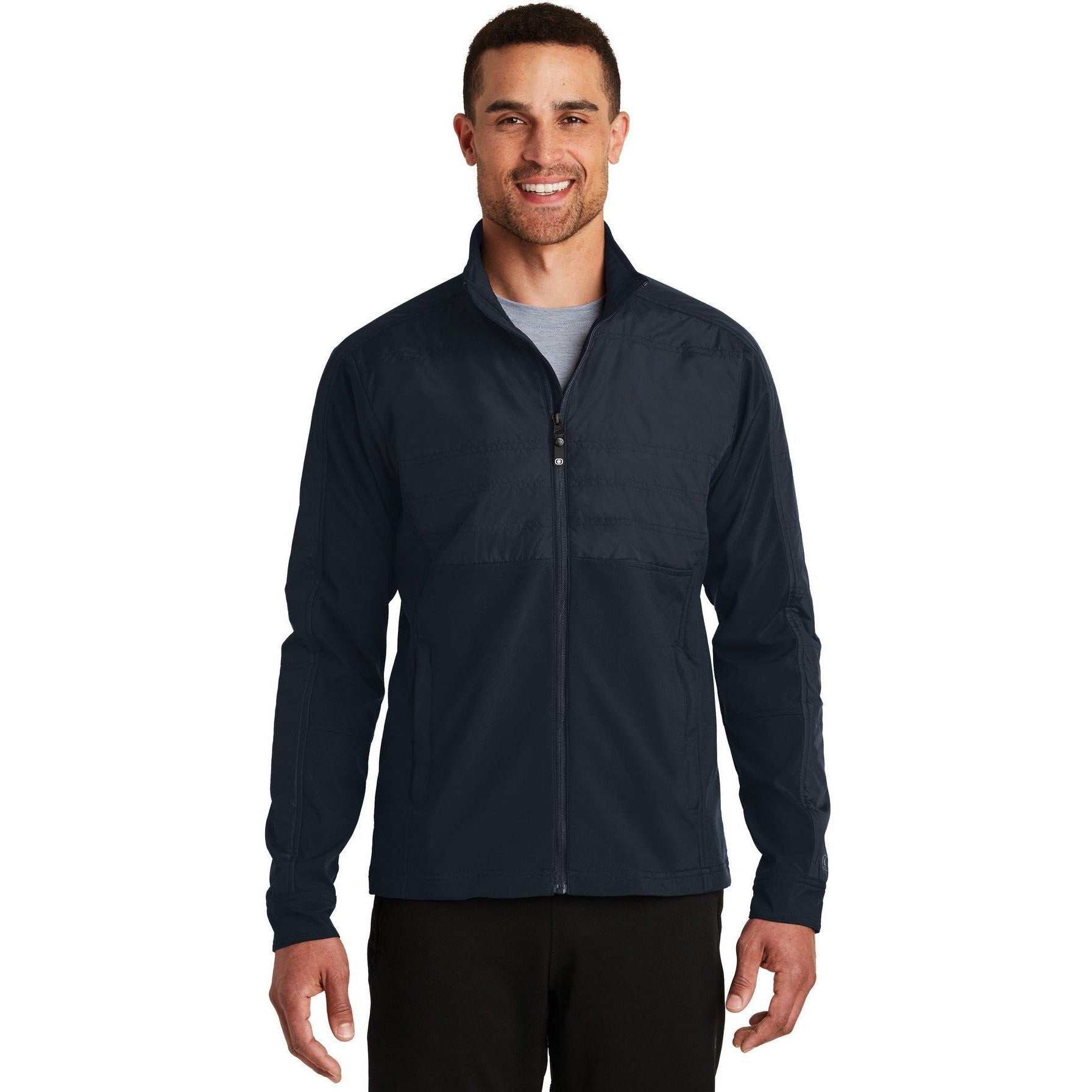 no-logo CLOSEOUT - OGIO Brink Soft Shell-OGIO-Propel Navy-S-Thread Logic