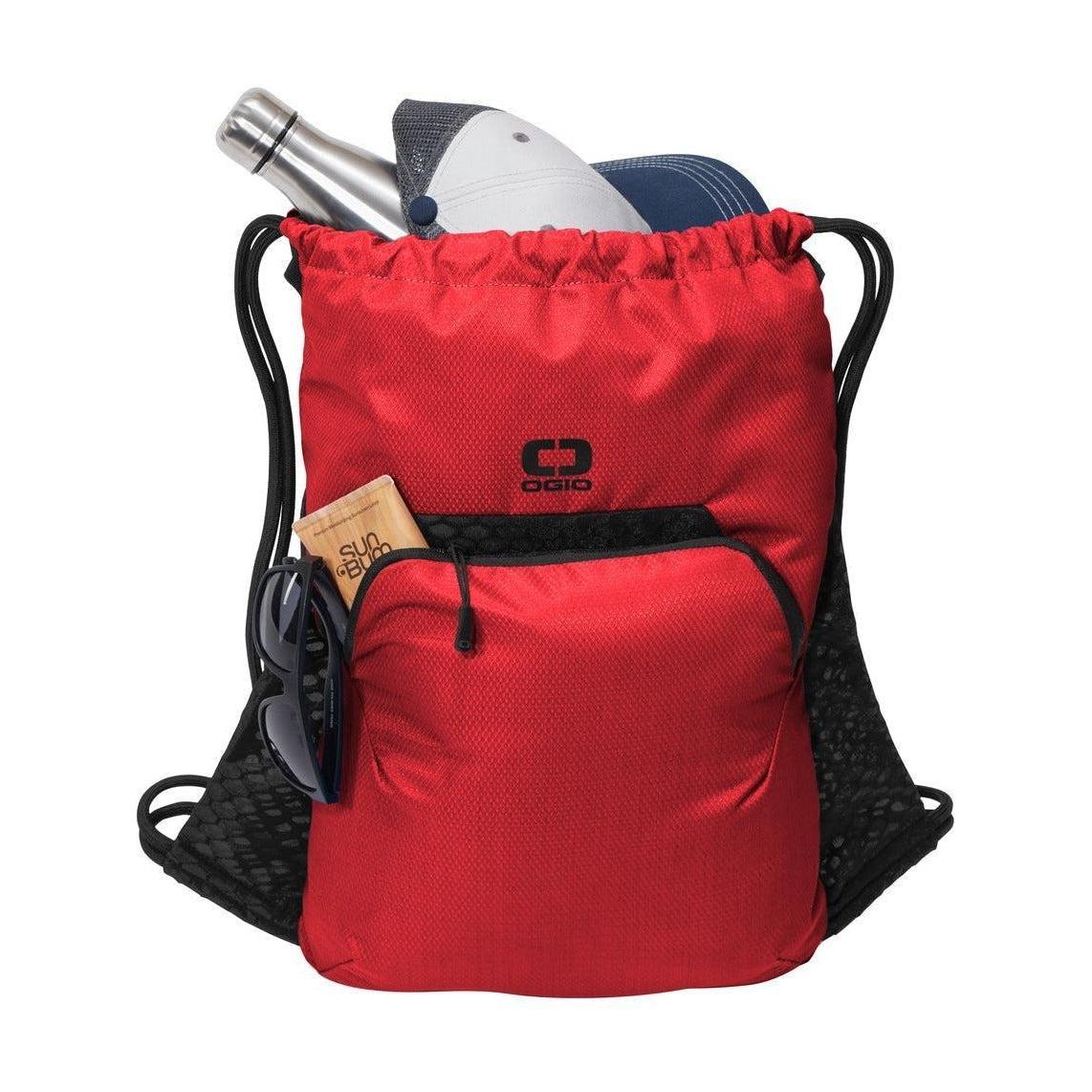 no-logo OGIO Boundary Cinch Pack-Regular-OGIO-Ripped Red-Thread Logic