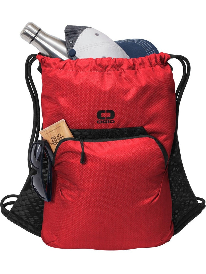 no-logo OGIO Boundary Cinch Pack-Regular-OGIO-Ripped Red-Thread Logic