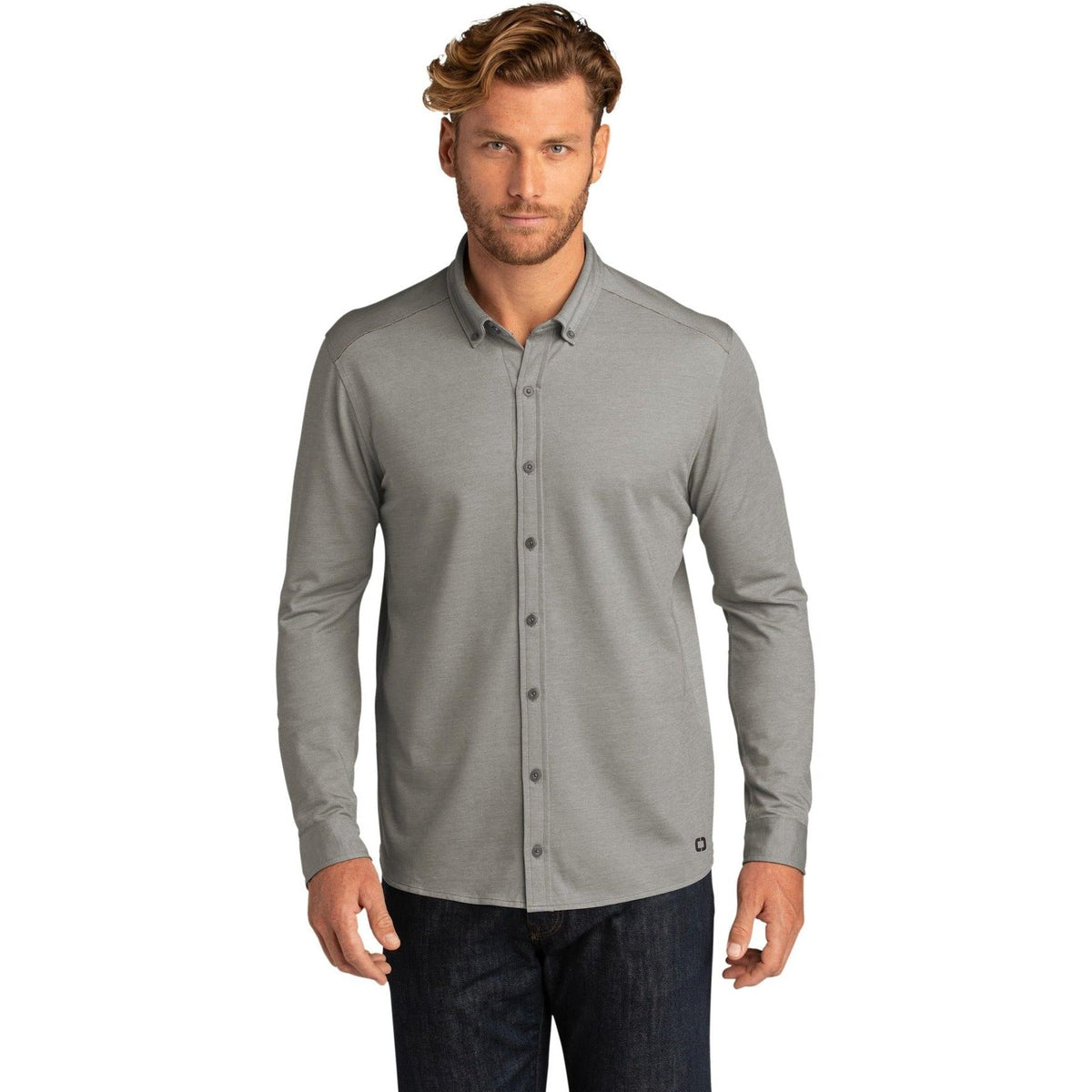 no-logo OGIO Code Stretch Long Sleeve Button-Up-Regular-OGIO-Thread Logic