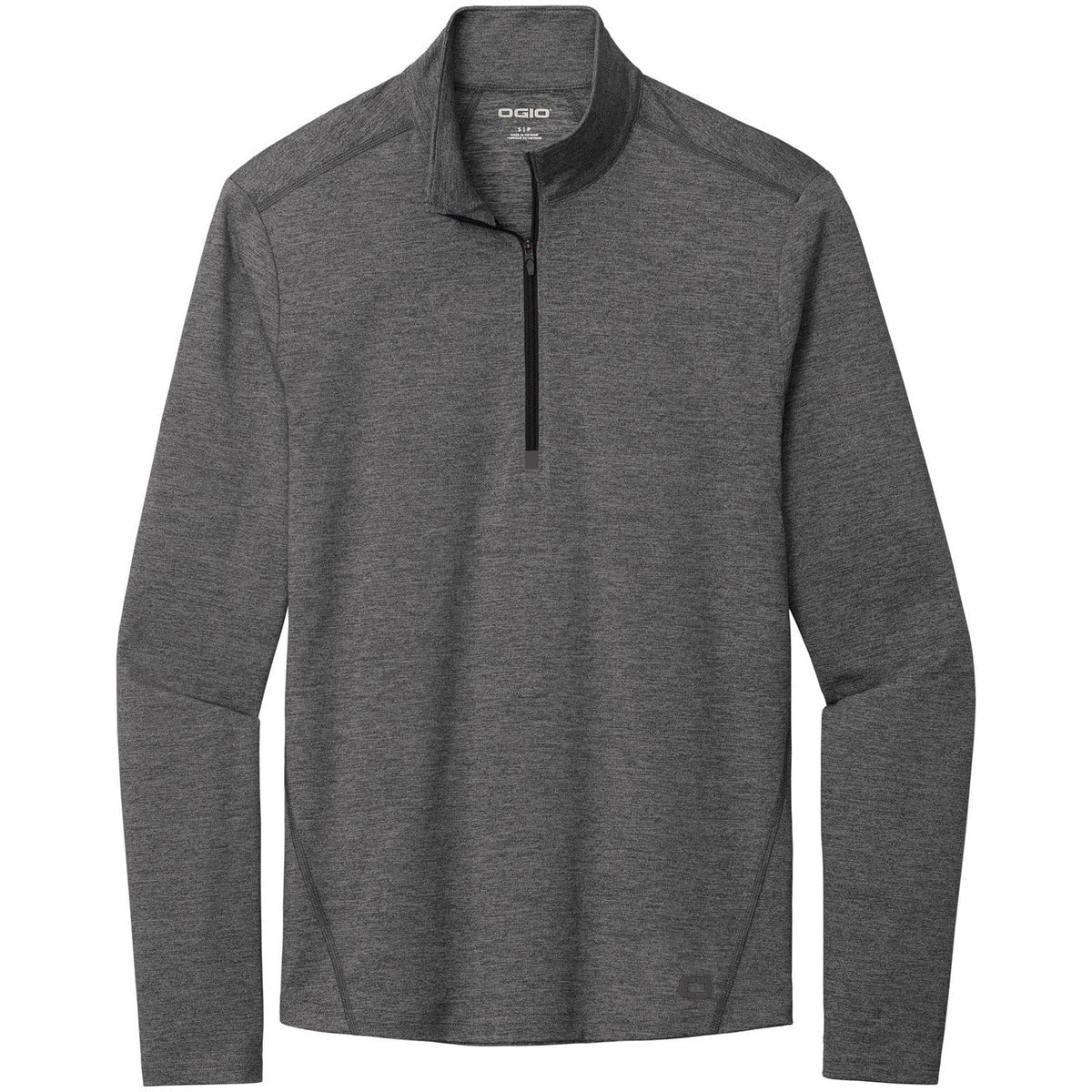 no-logo OGIO ENDURANCE Force 1/4-Zip-Quarter Zips-OGIO-Gear Grey Heather-S-Thread Logic