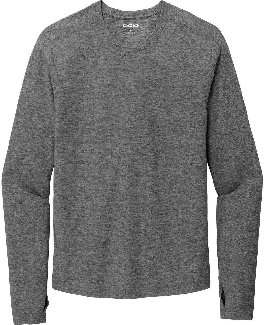No-Logo CLOSEOUT - OGIO Endurance Force Long Sleeve Tee-Active-OGIO-Gear Grey Heather-S-Thread Logic