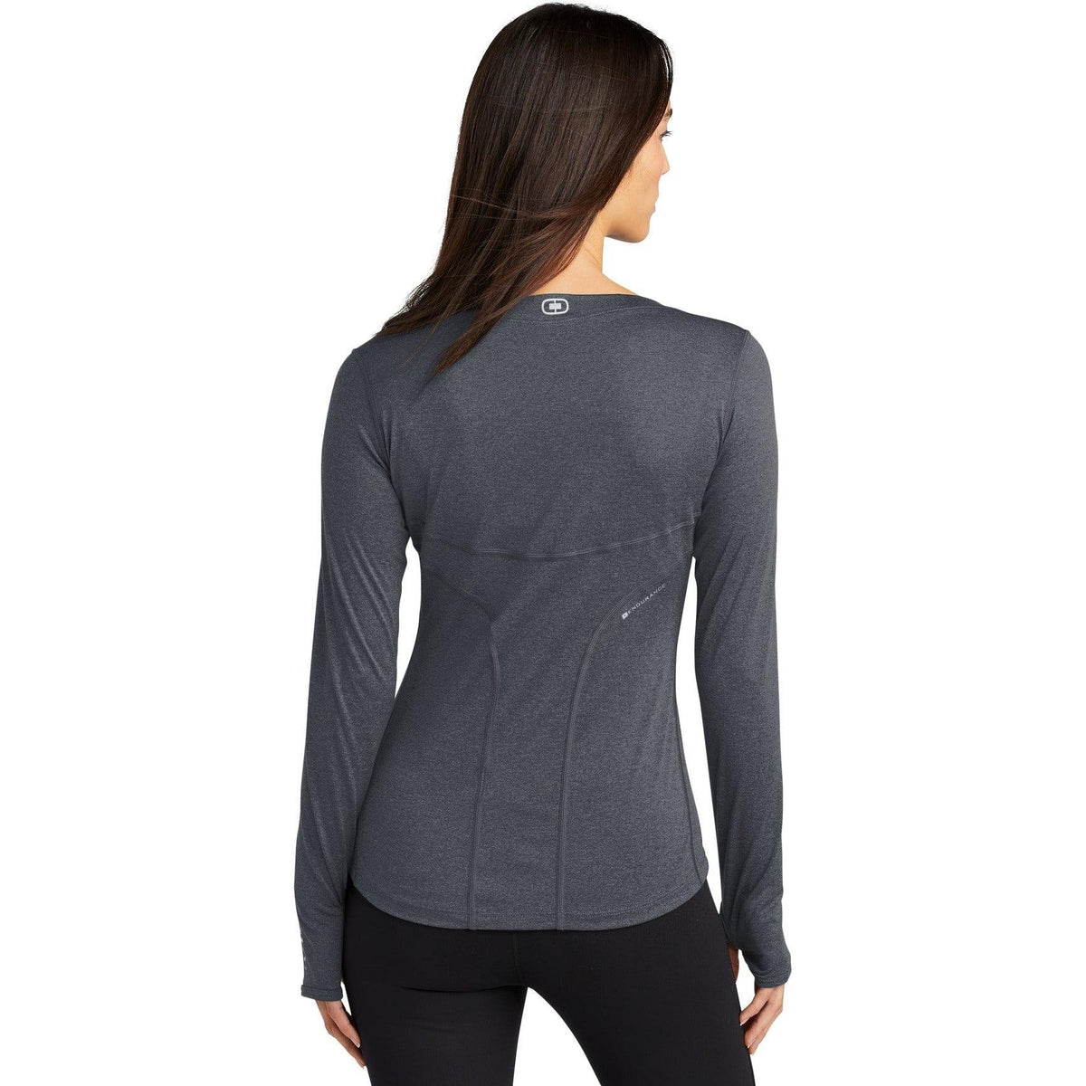 no-logo OGIO Endurance Ladies Long Sleeve Pulse Crew-Regular-OGIO-Thread Logic