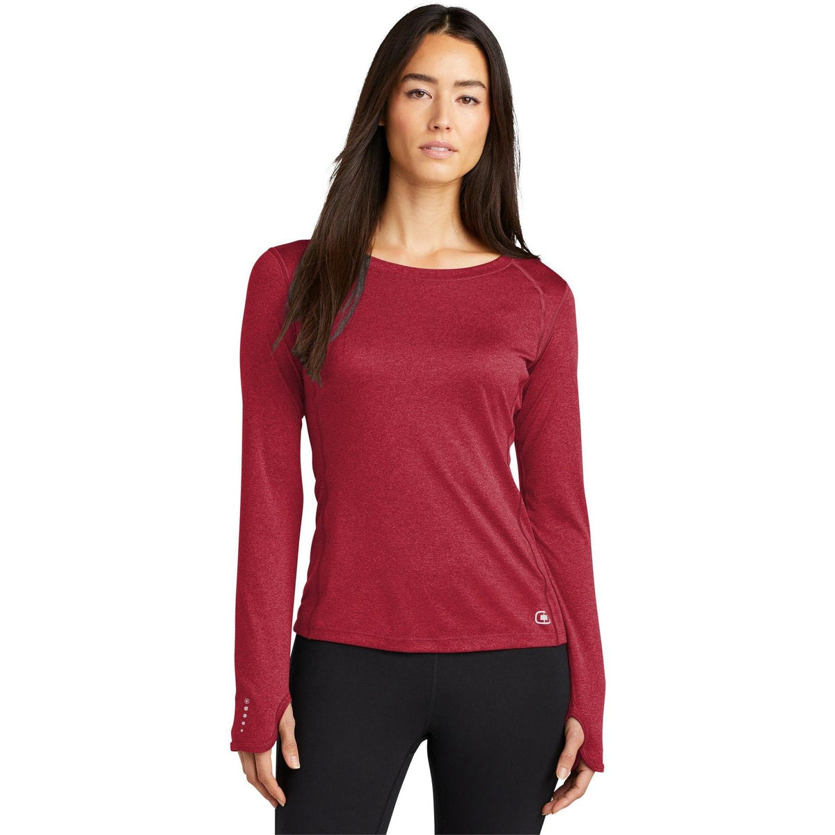 no-logo OGIO Endurance Ladies Long Sleeve Pulse Crew-Regular-OGIO-Thread Logic