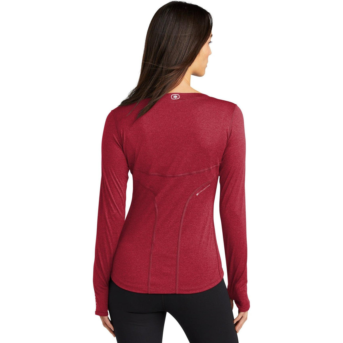 no-logo OGIO Endurance Ladies Long Sleeve Pulse Crew-Regular-OGIO-Thread Logic