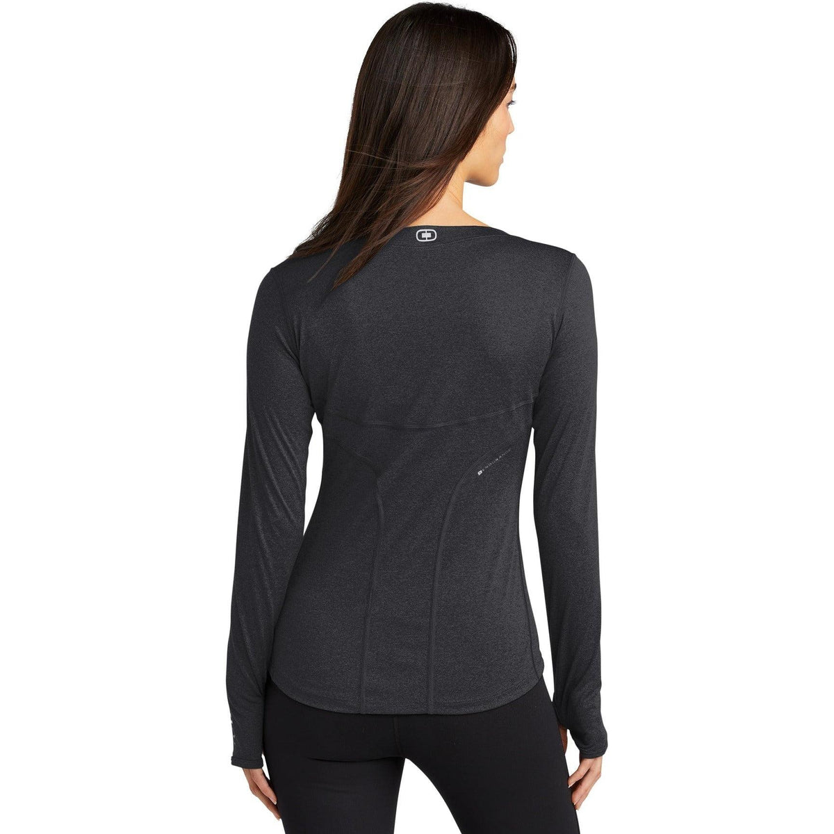 no-logo OGIO Endurance Ladies Long Sleeve Pulse Crew-Regular-OGIO-Thread Logic