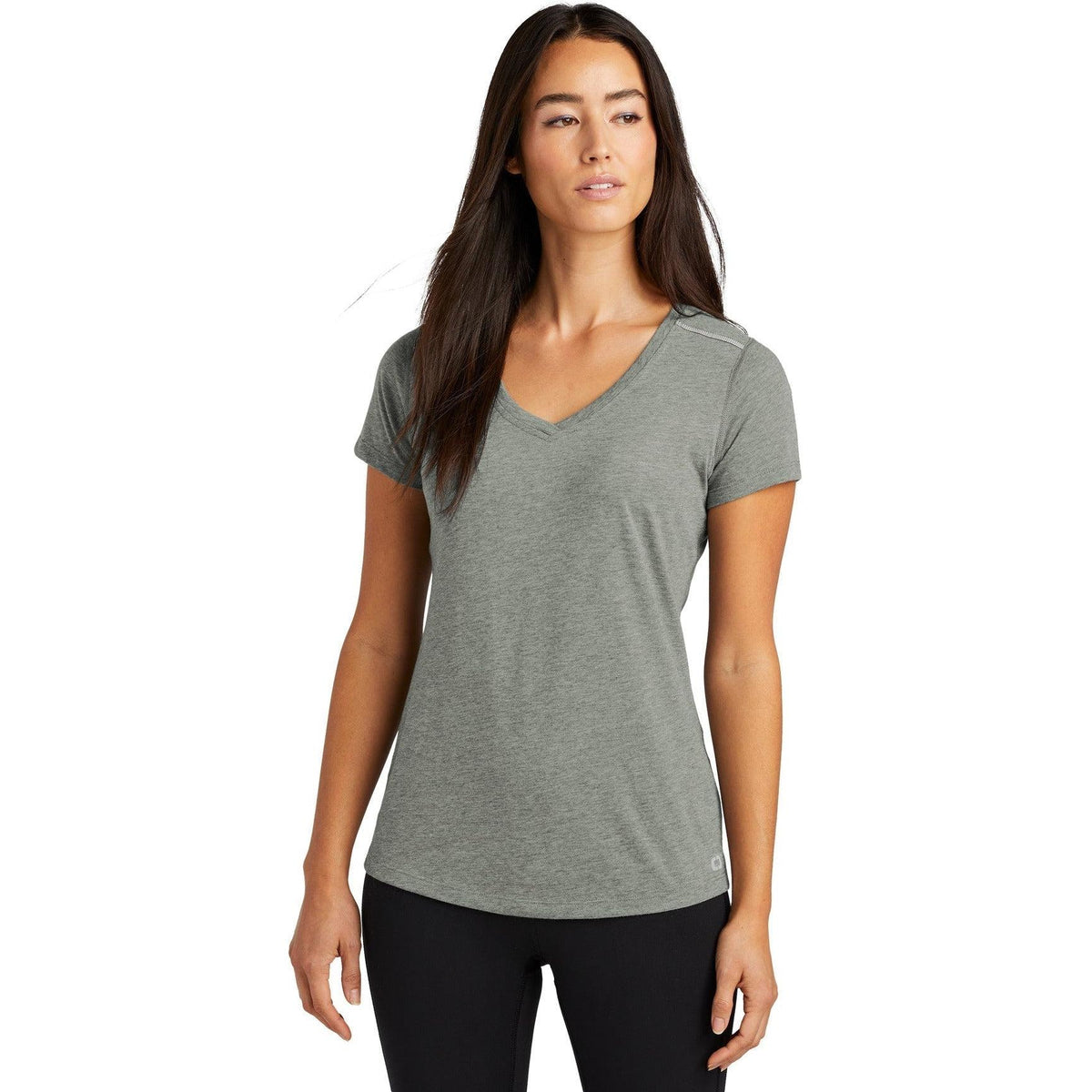 no-logo OGIO Endurance Ladies Peak V-Neck Tee-Regular-OGIO-Thread Logic