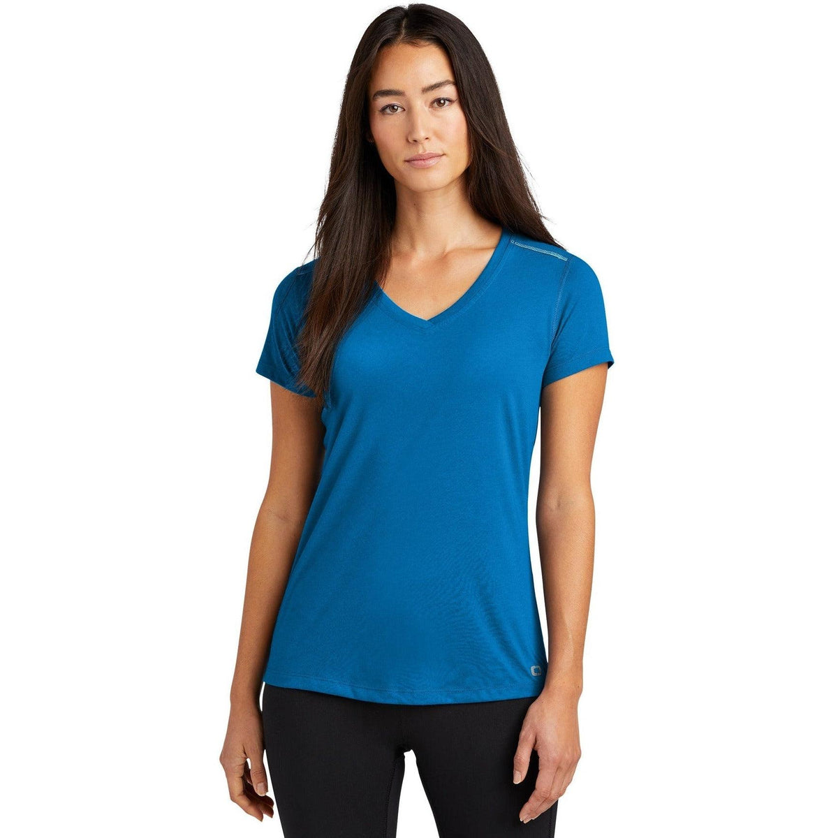 no-logo OGIO Endurance Ladies Peak V-Neck Tee-Regular-OGIO-Thread Logic