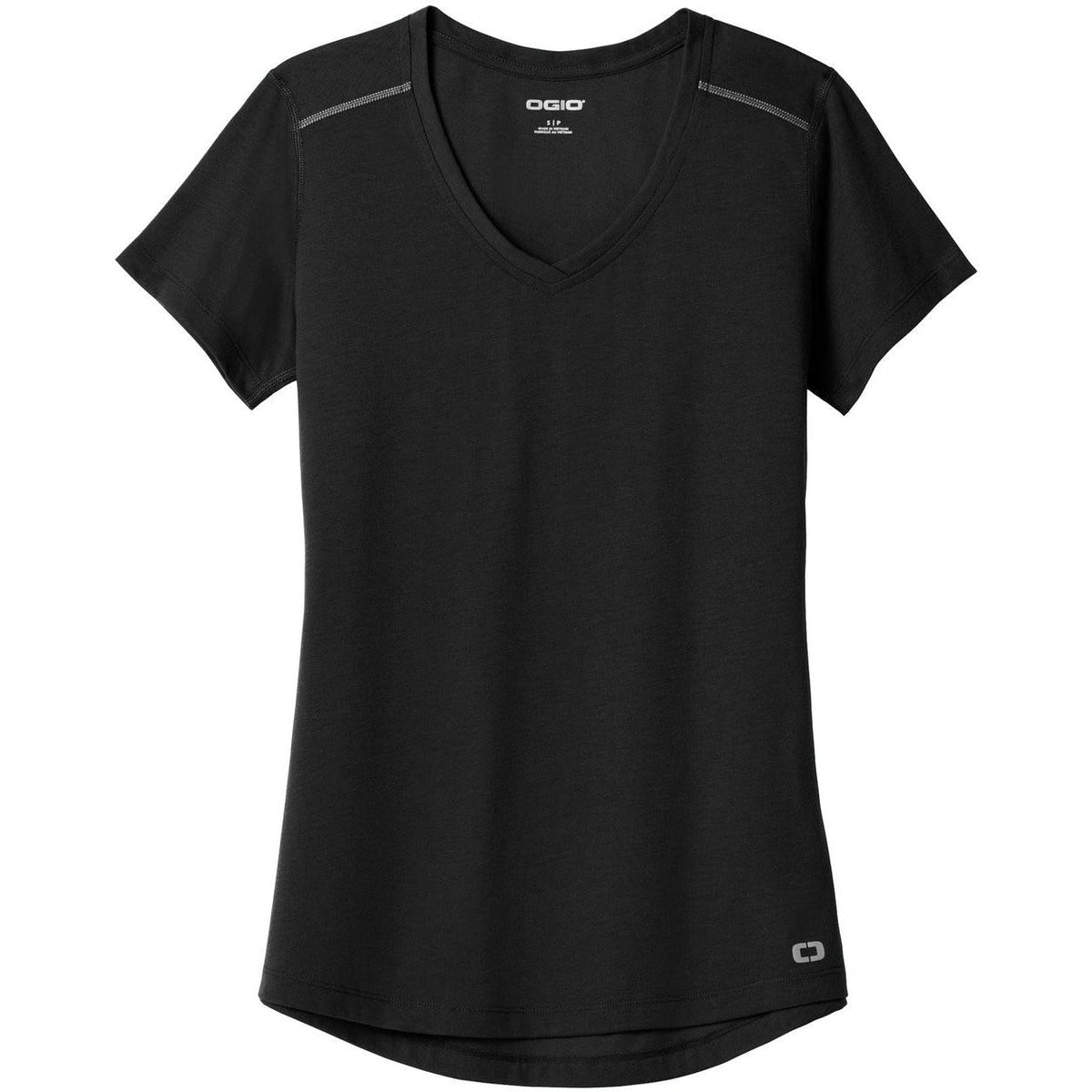 no-logo OGIO Endurance Ladies Peak V-Neck Tee