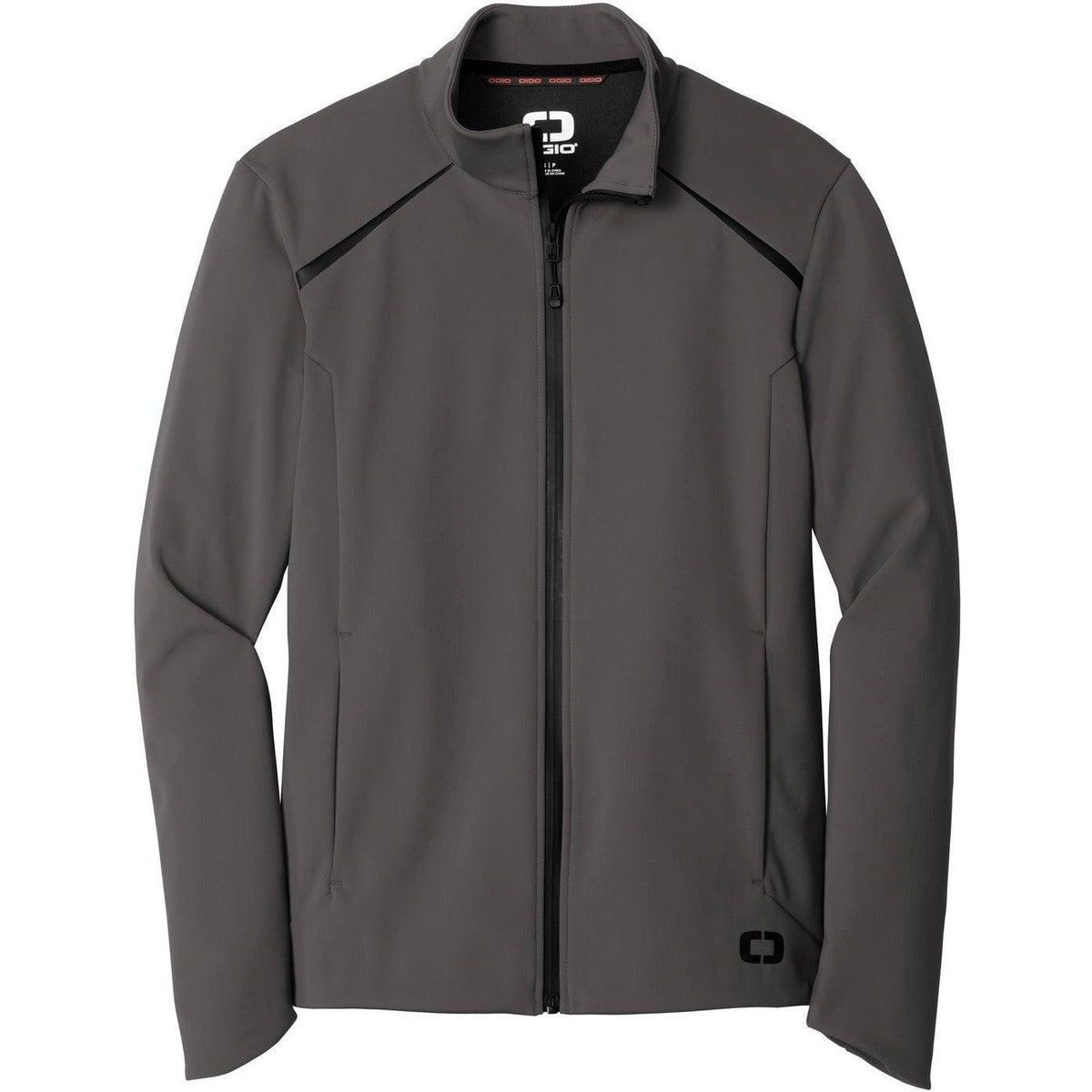 logo-left OGIO Exaction Soft Shell Jacket-Active-OGIO-Tarmac Grey-XS-Thread Logic