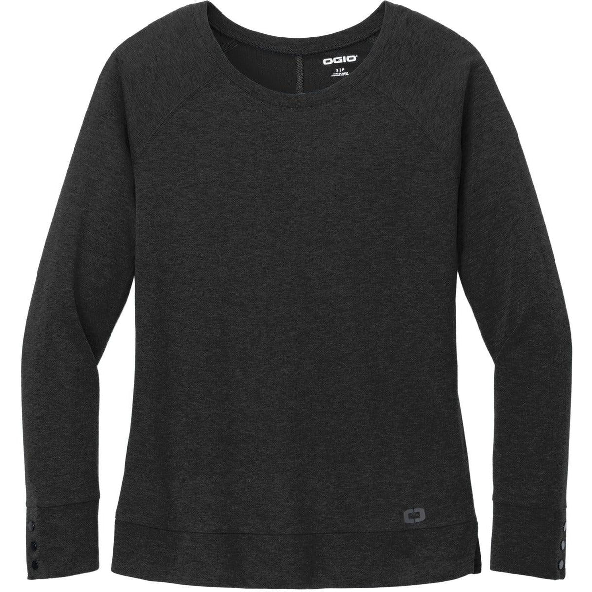 no-logo OGIO Ladies Command Long Sleeve Scoop Neck