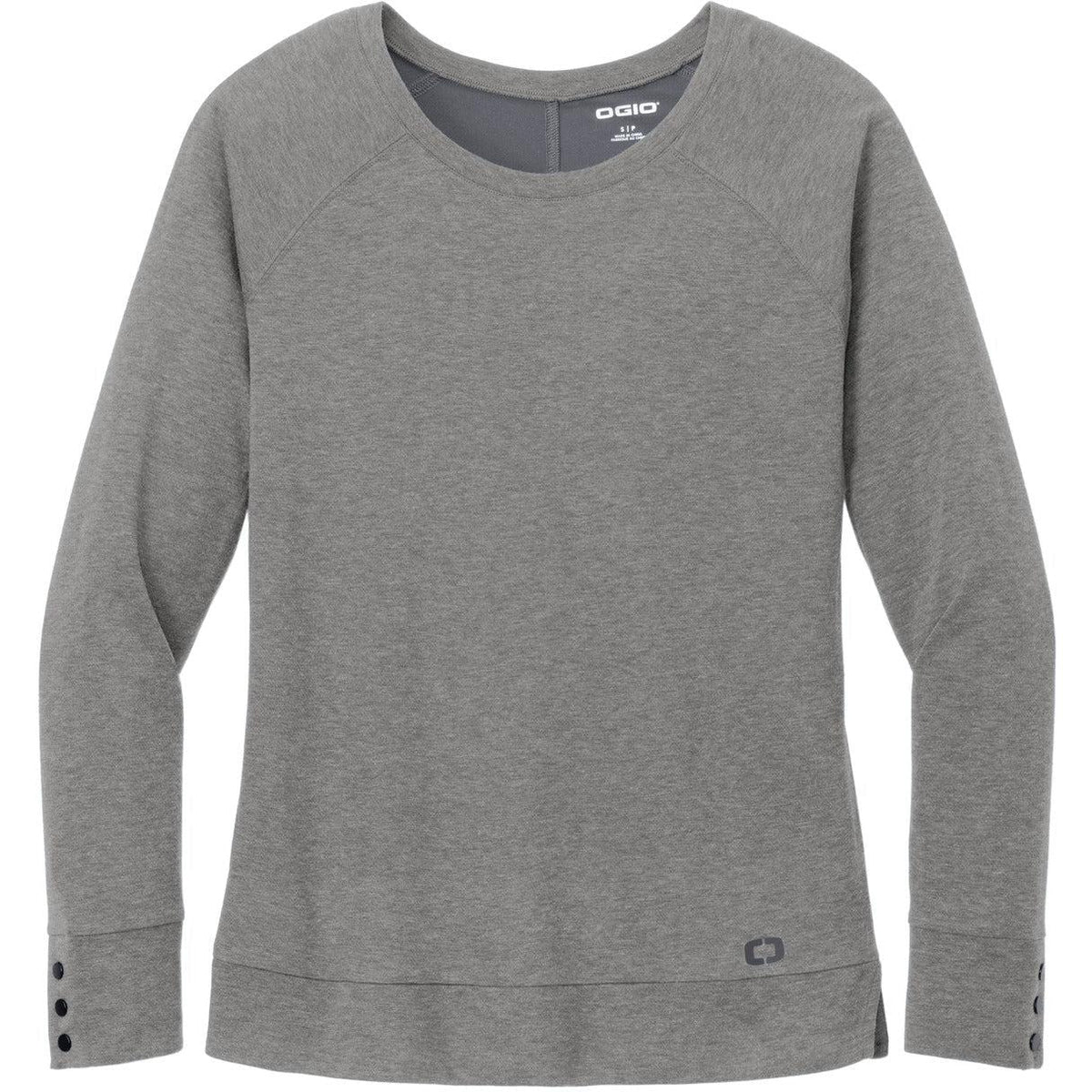 no-logo OGIO Ladies Command Long Sleeve Scoop Neck