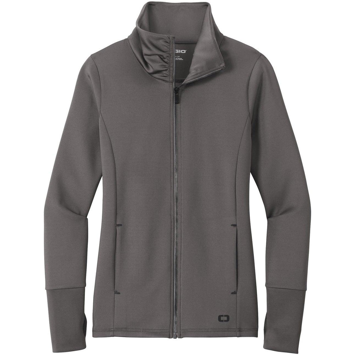 no-logo OGIO Women's Endurance Modern Performance Full-Zip-Full Zips-OGIO-Tarmac Grey-XS-Thread Logic