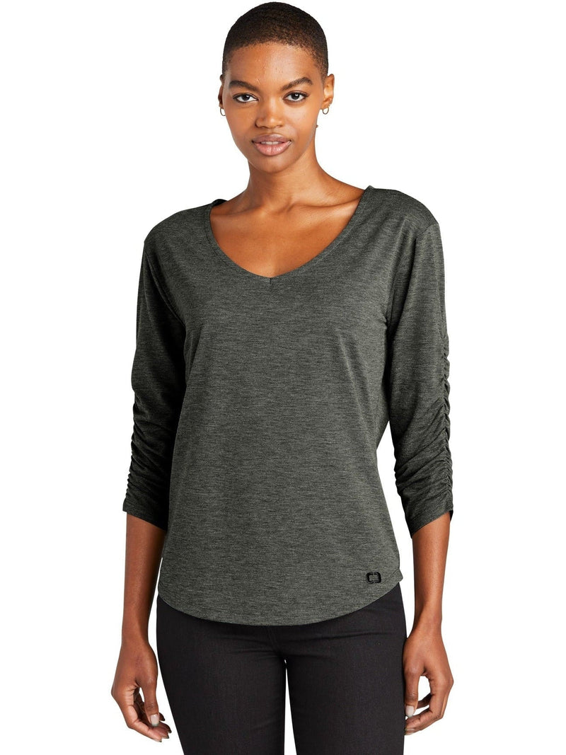 no-logo OGIO Ladies Evolution V-Neck-Regular-OGIO-Thread Logic