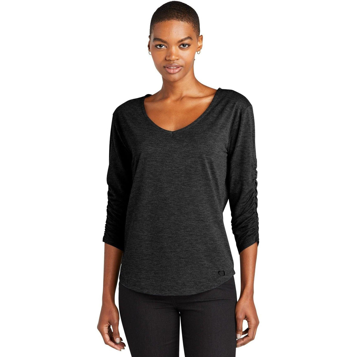 no-logo OGIO Ladies Evolution V-Neck-Regular-OGIO-Thread Logic