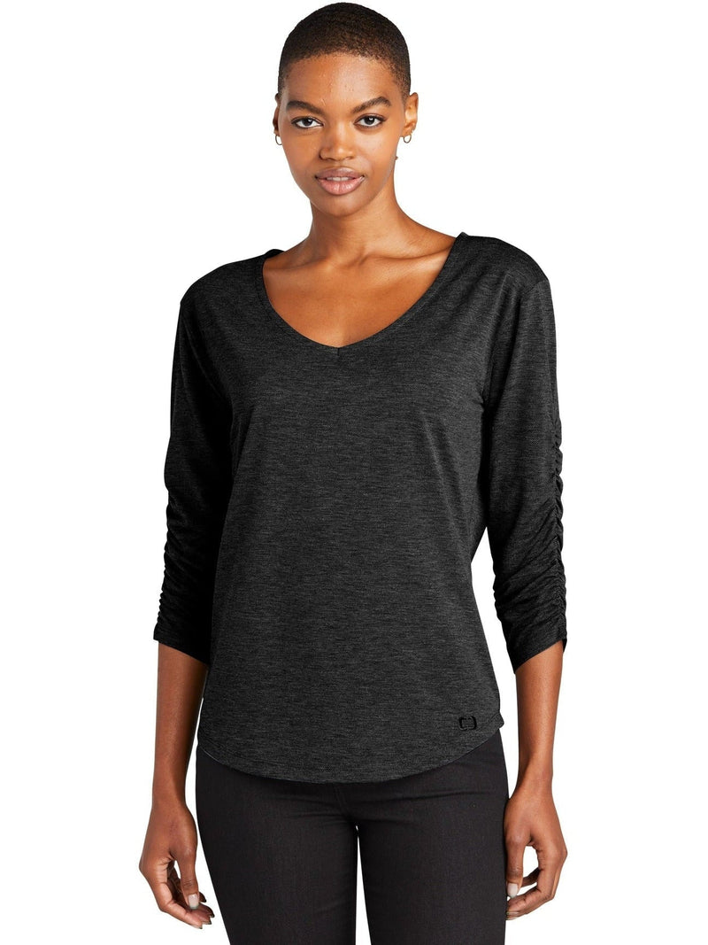 no-logo OGIO Ladies Evolution V-Neck-Regular-OGIO-Thread Logic