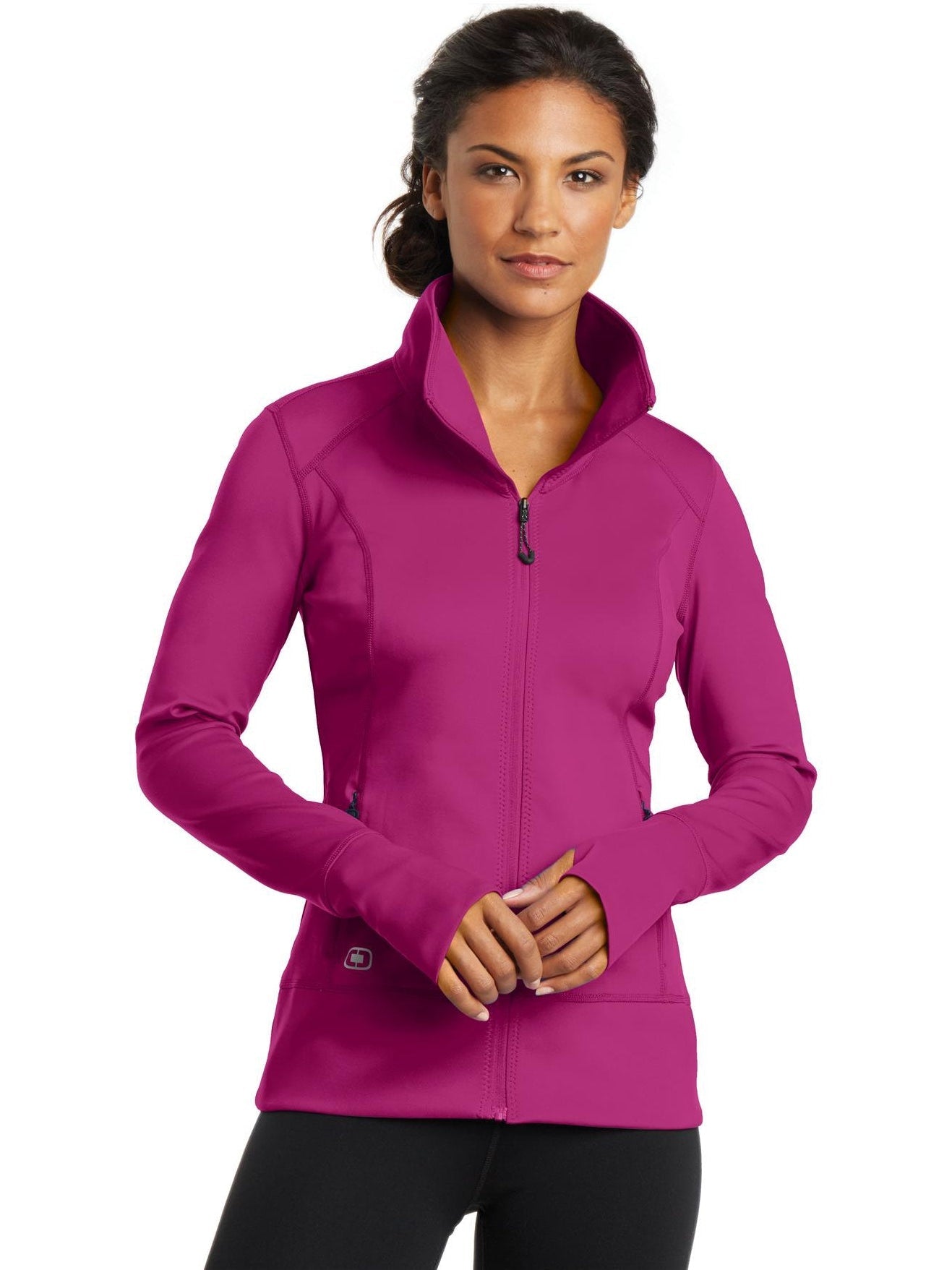 no-logo OGIO Ladies Fulcrum Full-Zip-Regular-OGIO-Thread Logic