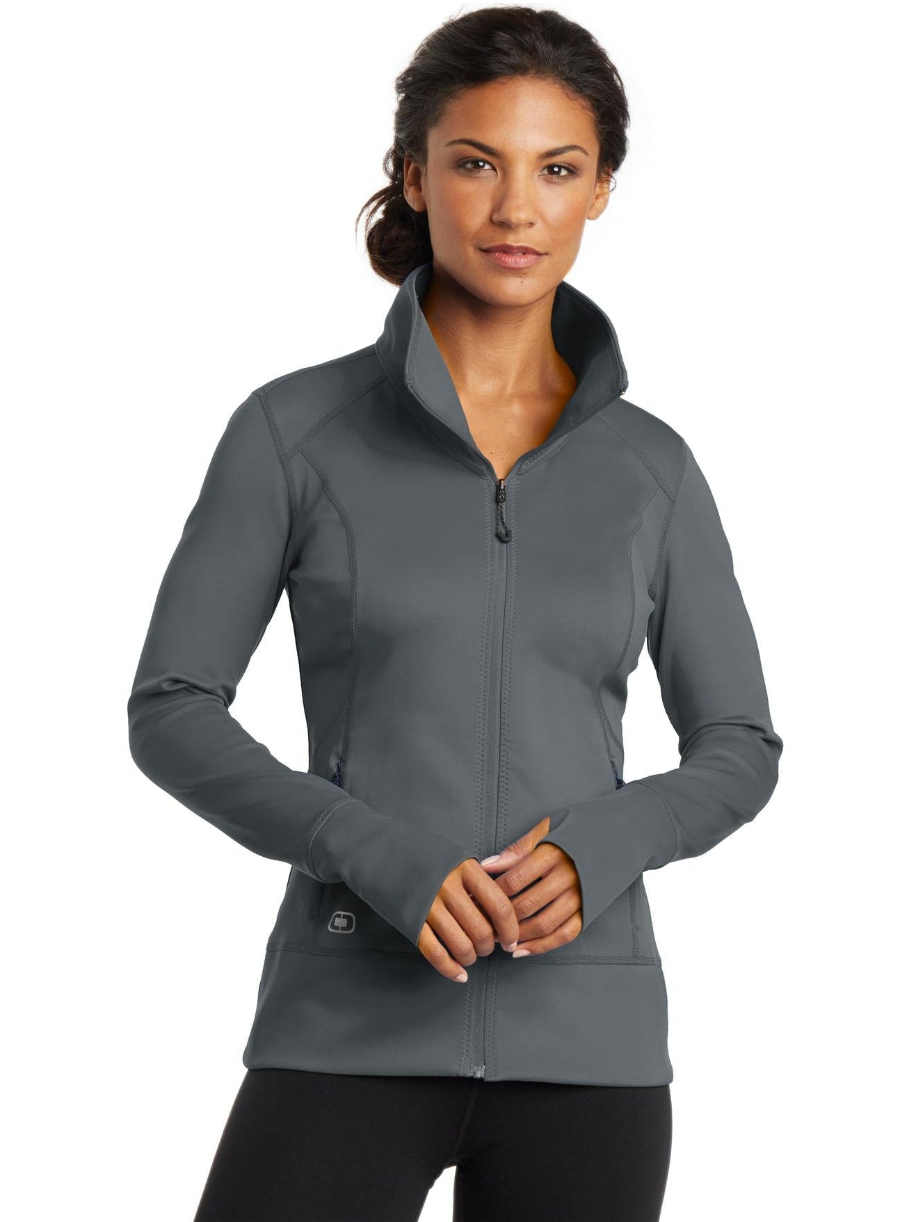 no-logo OGIO Ladies Fulcrum Full-Zip-Regular-OGIO-Thread Logic
