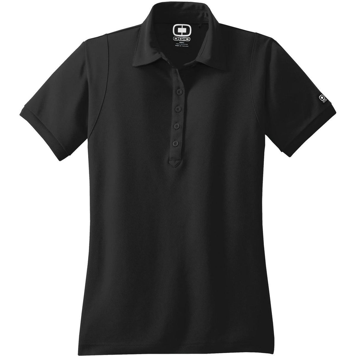 no-logo OGIO Women's Jewel Polo-Regular-OGIO-Blacktop-XS-Thread Logic