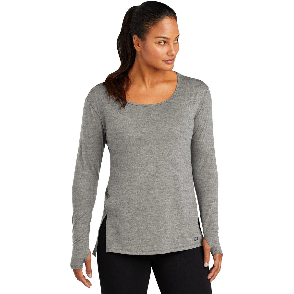no-logo OGIO Ladies Luuma Long Sleeve Tunic-Active-OGIO-Thread Logic