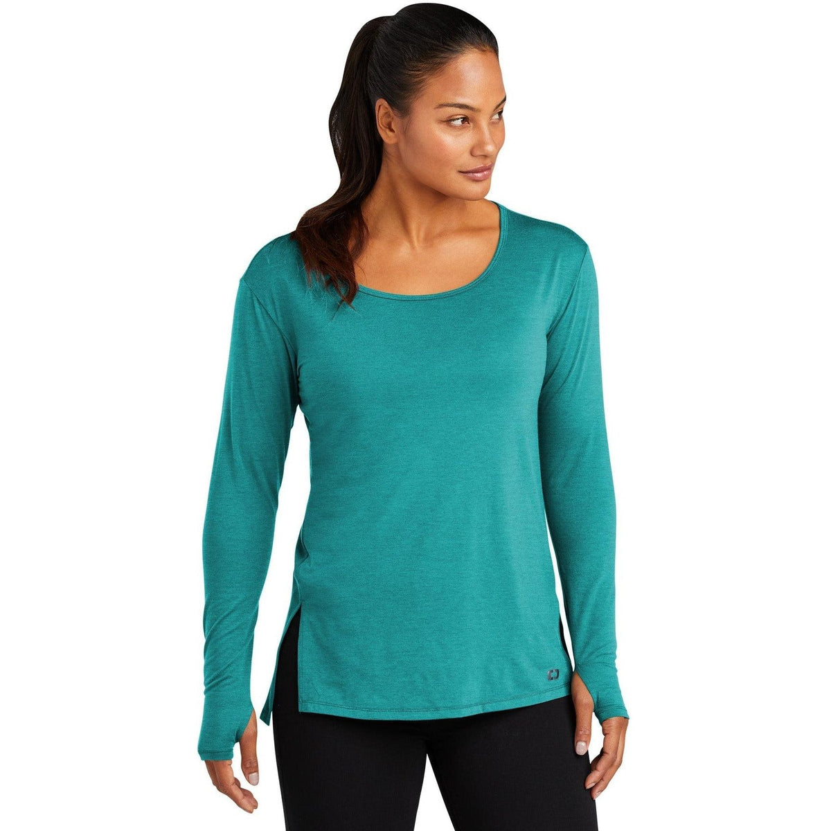 no-logo OGIO Ladies Luuma Long Sleeve Tunic-Active-OGIO-Thread Logic