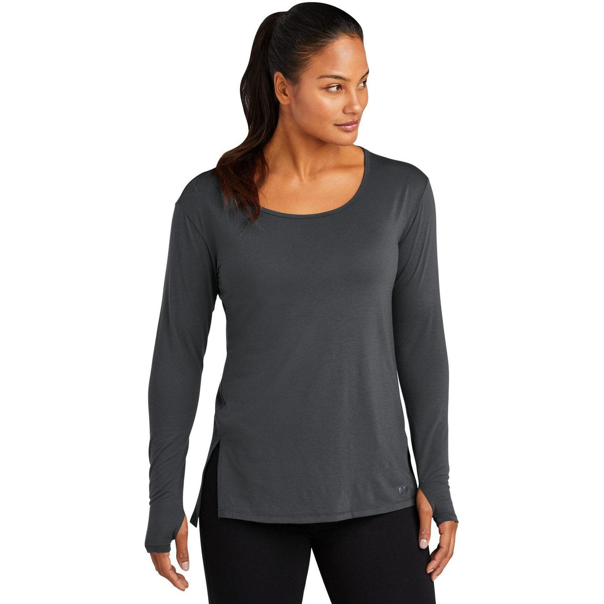 no-logo OGIO Ladies Luuma Long Sleeve Tunic-Active-OGIO-Thread Logic
