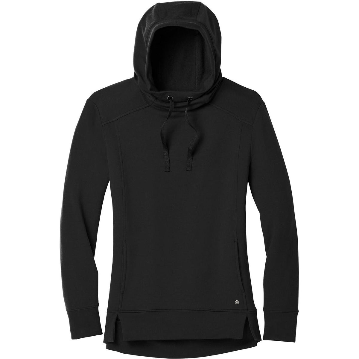 no-logo OGIO Women's Luuma Pullover Fleece Hoodie-Hoodies-OGIO-Blacktop-XS-Thread Logic