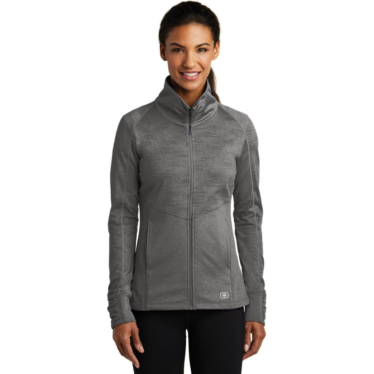 no-logo OGIO Women's Sonar Full-Zip-Full Zips-OGIO-Thread Logic