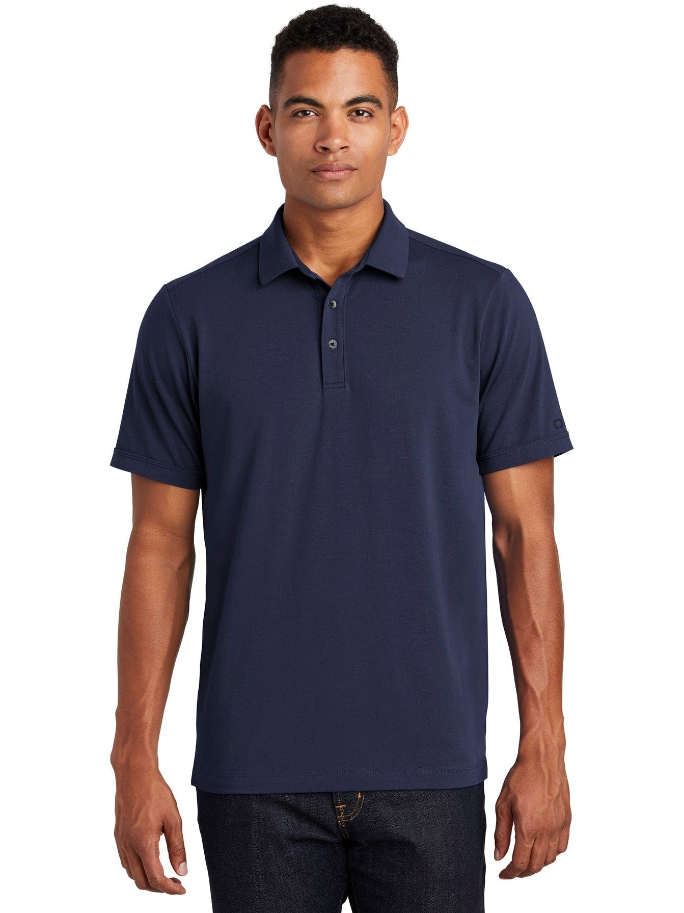 Eve under blue polo Mサイズ OGIO Limit Polo | Thread Logic