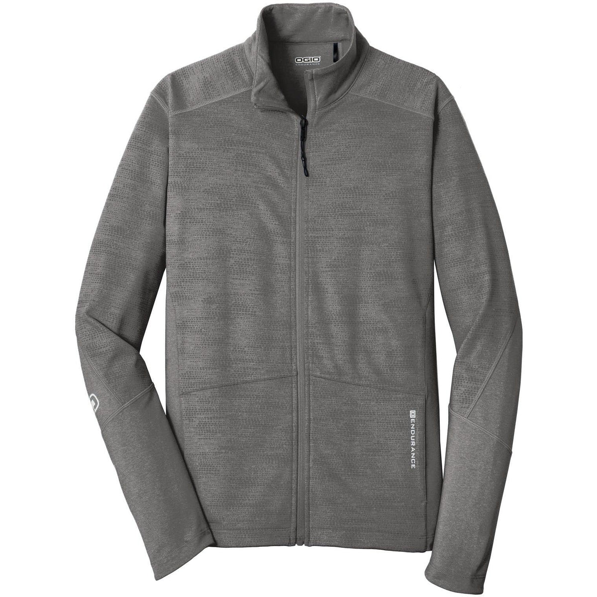 no-logo OGIO Sonar Full-Zip-Full Zips-OGIO-Track Grey Heather-XS-Thread Logic