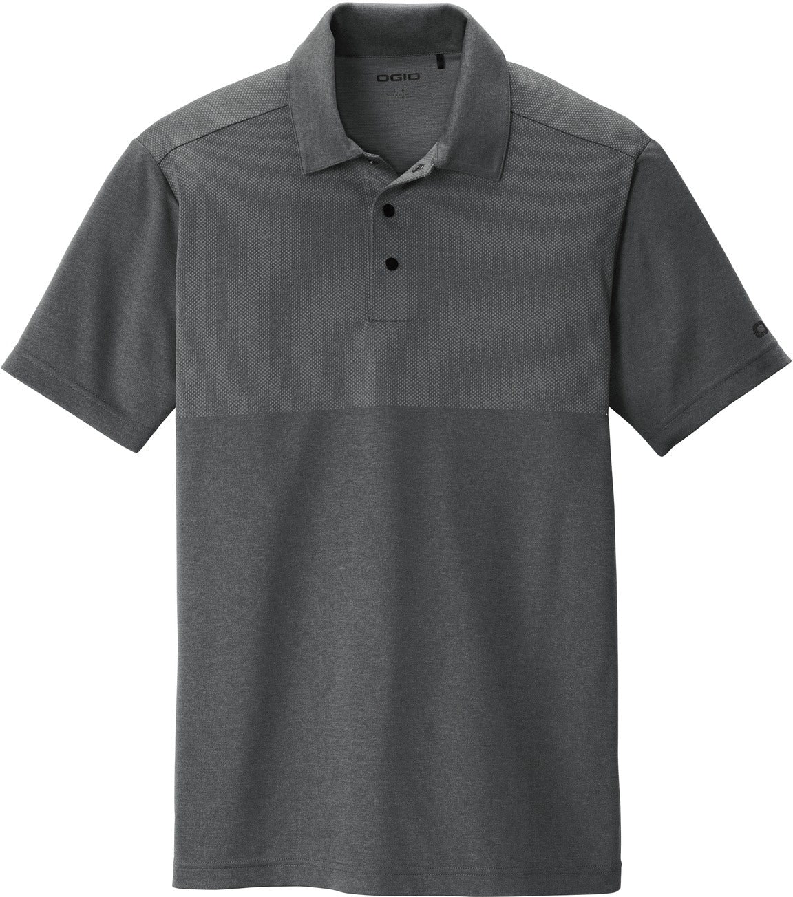 No-Logo CLOSEOUT - OGIO Surge Polo-Active-OGIO-Diesel Grey Heather-S-Thread Logic