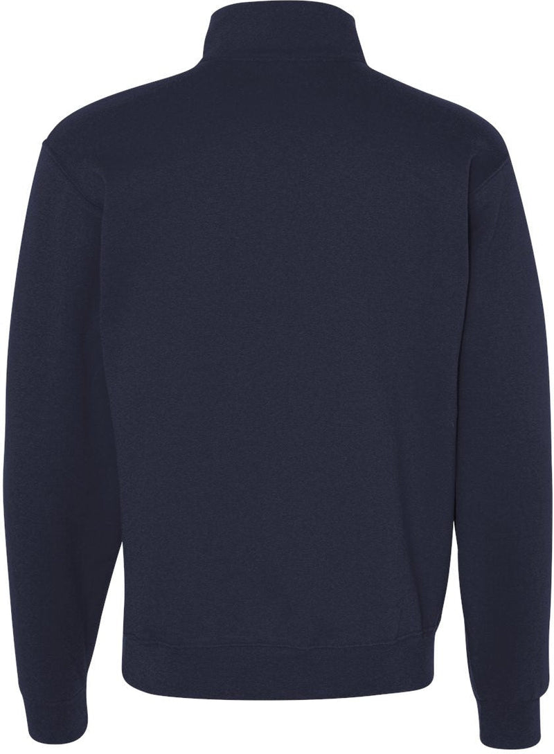 no-logo Jerzees Nublend® Cadet Collar Quarter-Zip Sweatshirt-Fleece-JERZEES-Thread Logic