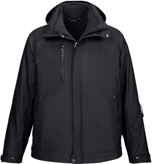  OUTLET-North End Caprice 3-in-1 Jacket with Soft Shell Liner-Men's Jackets-North End-Black-L-Thread Logic