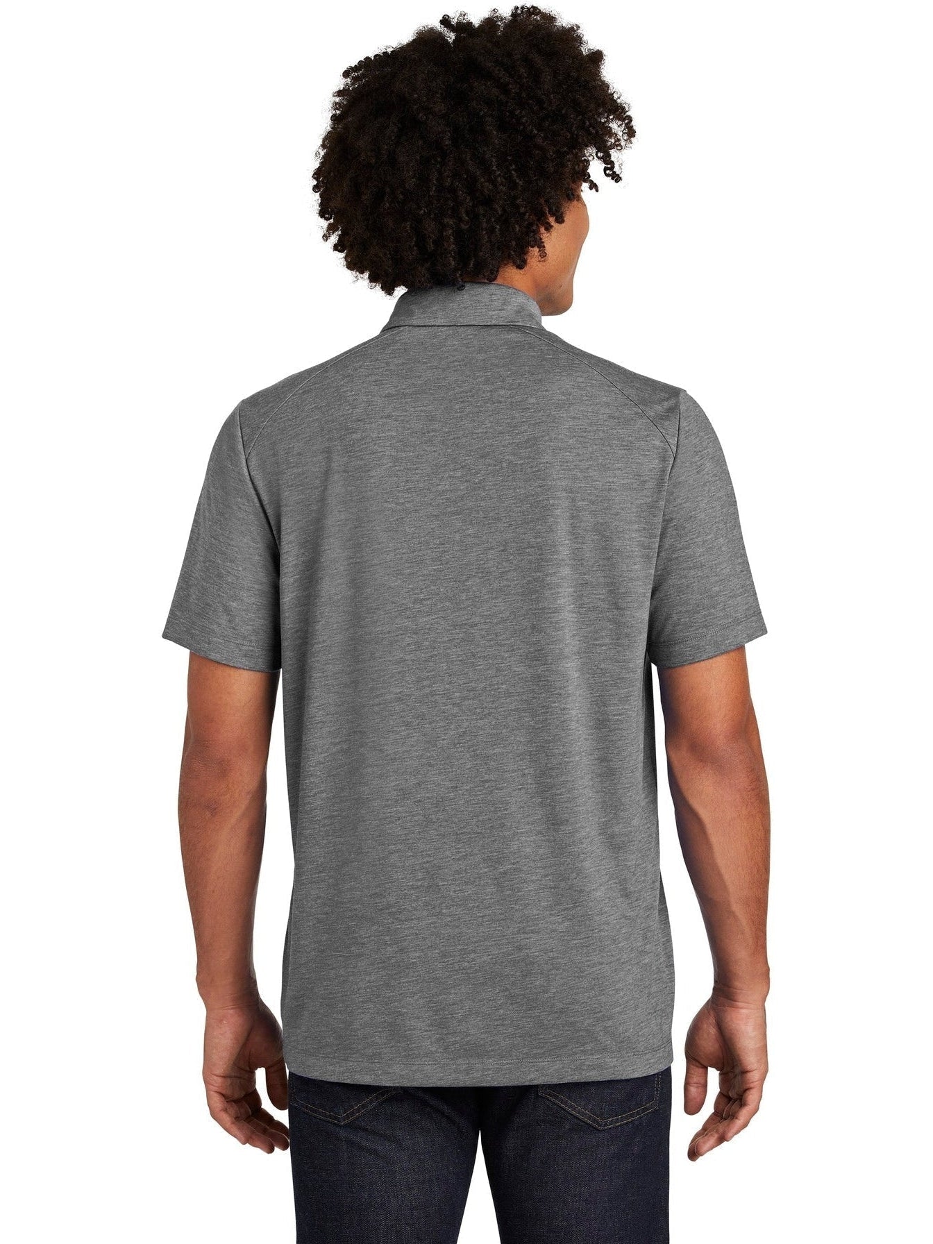 no-logo OUTLET-Sport-Tek PosiCharge Tri-Blend Wicking Polo-Regular-Sport-Tek-Thread Logic