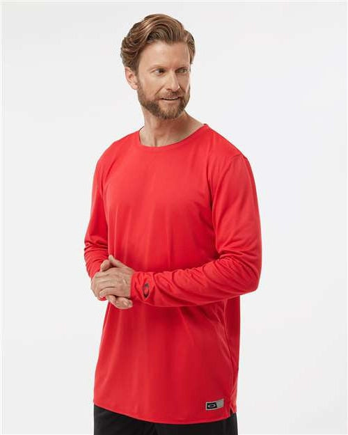 no-logo Oakley Team Issue Hydrolix Long Sleeve T-Shirt-Apparel-Oakley-Thread Logic