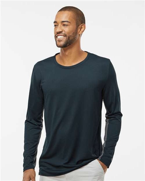 no-logo Oakley Team Issue Hydrolix Long Sleeve T-Shirt-Apparel-Oakley-Thread Logic