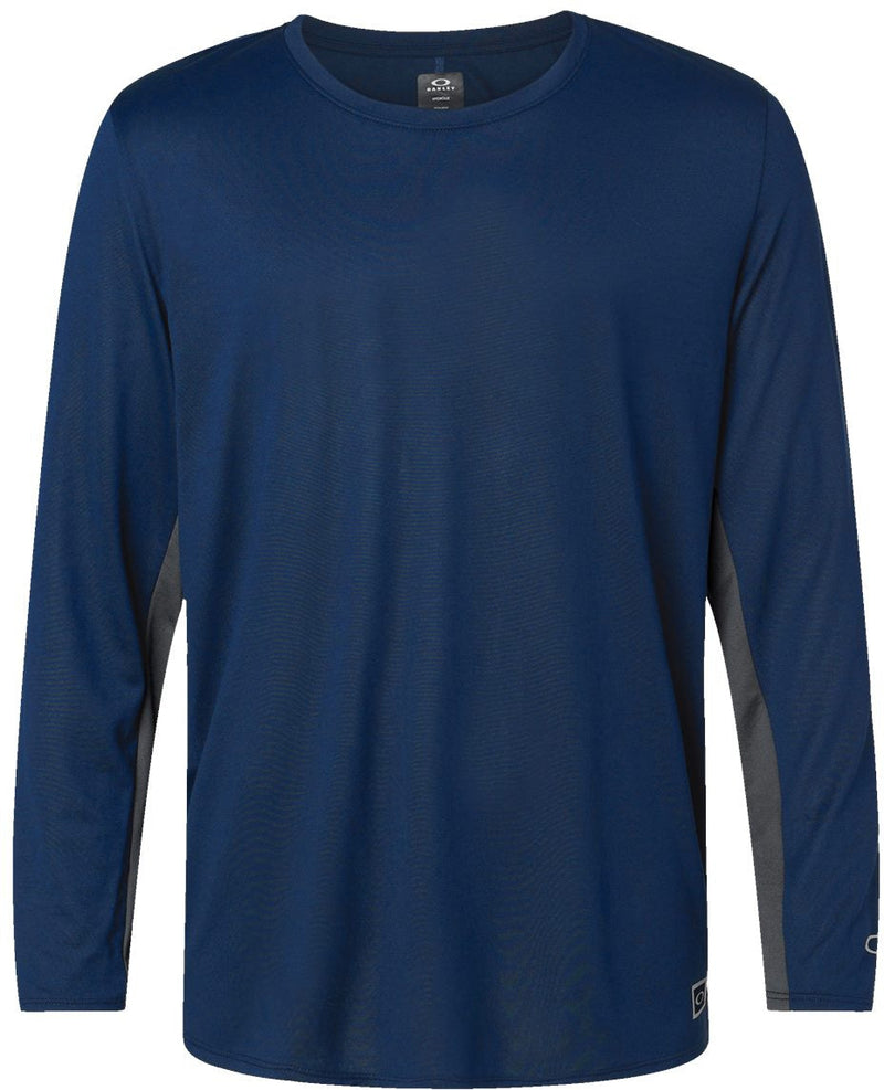 Oakley Team Issue Hydrolix Long Sleeve T-Shirt-Apparel-Oakley-Team Navy-S-Thread Logic