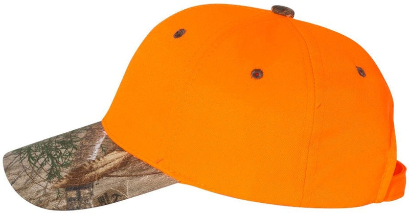 no-logo Outdoor Cap Blaze Crown with Camo Visor Cap-Headwear-Outdoor Cap-Thread Logic 