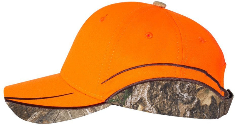 no-logo Outdoor Cap Blaze with Camo Trim Cap-Headwear-Outdoor Cap-Blaze/Realtree Edge-OSFA-Thread Logic 