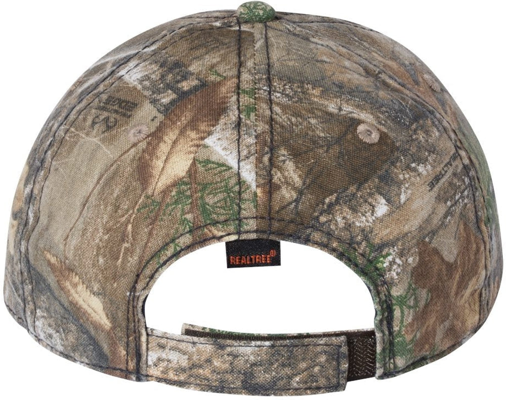 no-logo Outdoor Cap Camo Cap with American Flag Undervisor-Headwear-Outdoor Cap-Realtree Edge-OSFA-Thread Logic 