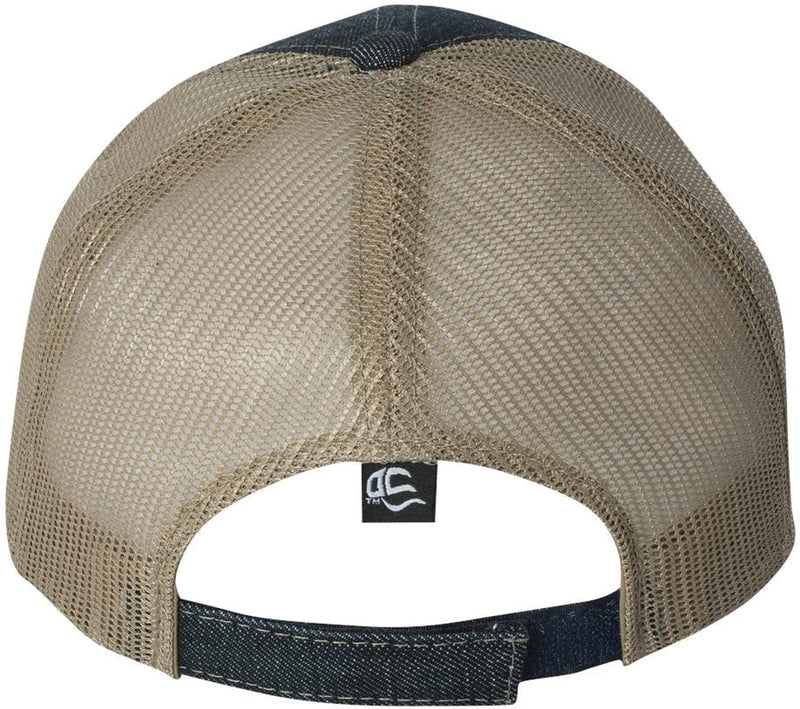 no-logo Outdoor Cap Denim Mesh Back Cap-Headwear-Outdoor Cap-Thread Logic 