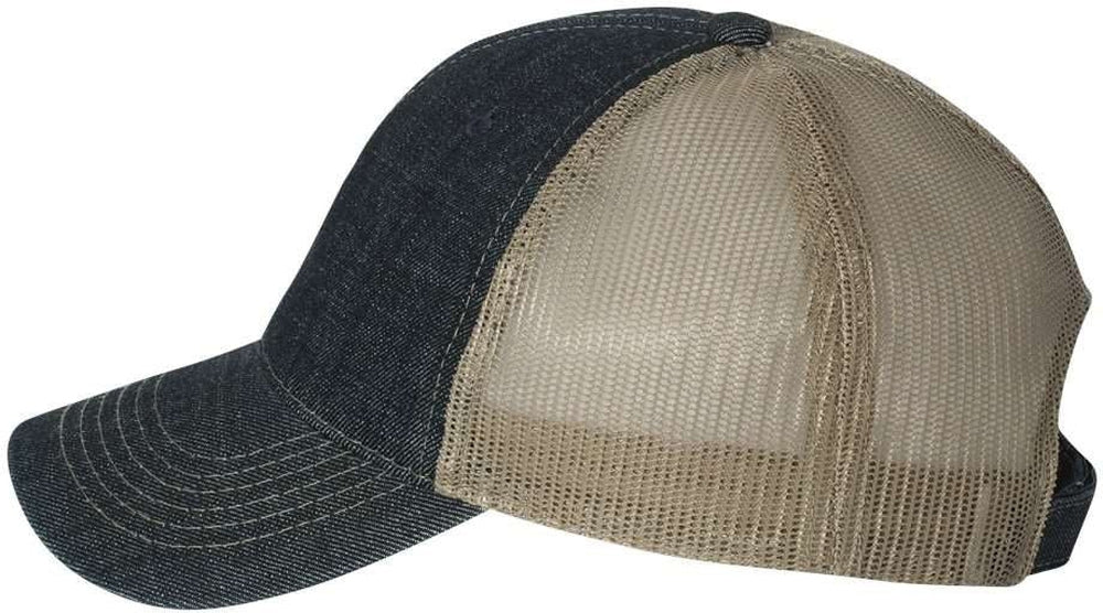 no-logo Outdoor Cap Denim Mesh Back Cap-Headwear-Outdoor Cap-Thread Logic 